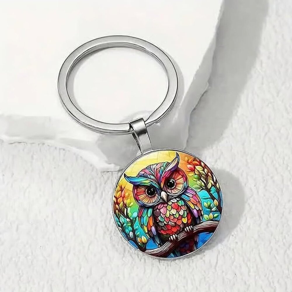 Stainless Steel OWL Keyring Keychain Accessory - Picture 2 of 3